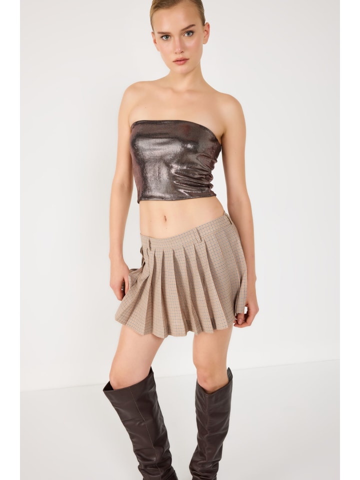 Crop Top in Braun