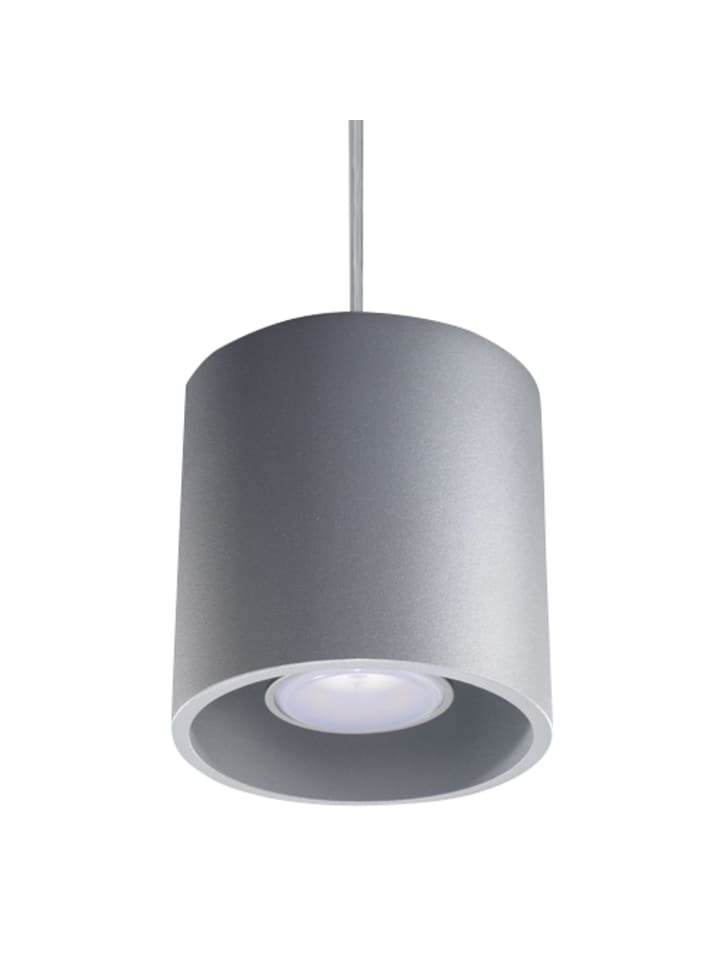 Hängeleuchte RODA 1 in Grau (H)110cm ø10cm