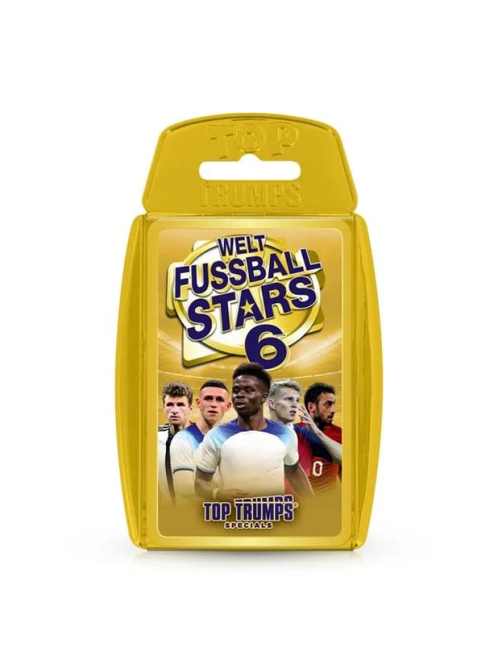 Top Trumps - Weltfußballstars 6 Kartenspiel Quartettspiel Fußball in bunt