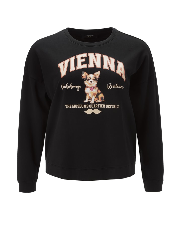 Sweatshirt in schwarz