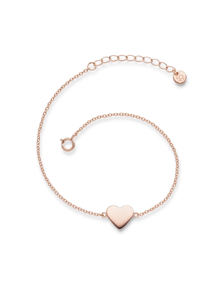 Armband Herz aus Sterling Silber in roségold