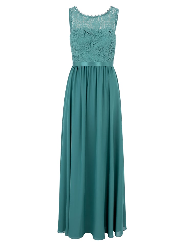 Abendkleid mit Spitze in Bright Eucalyptus