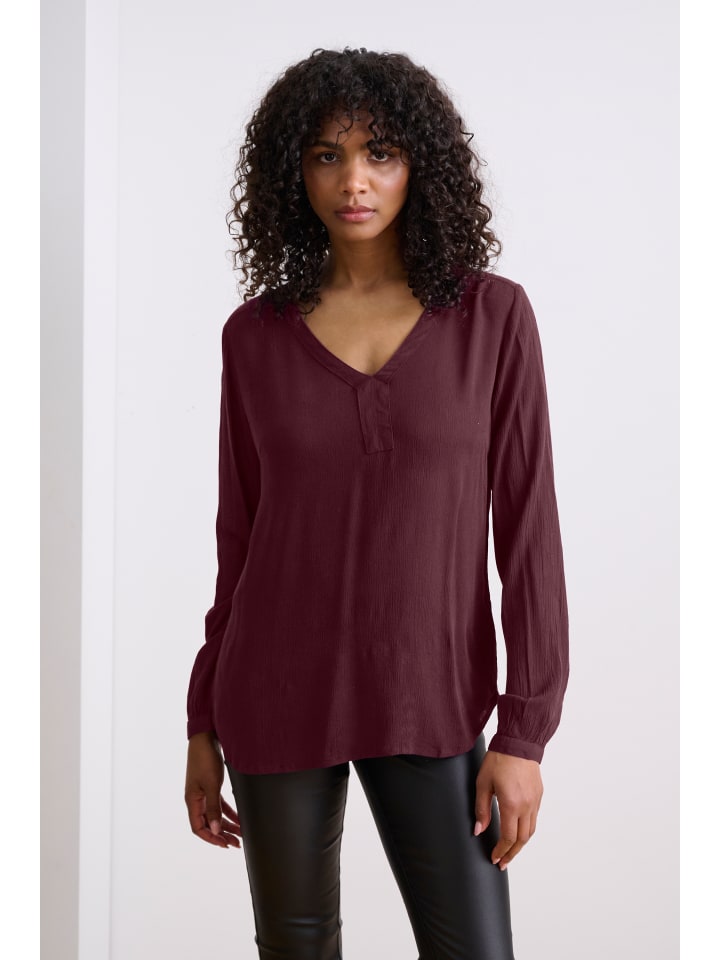 Bluse langarm Amber Regular fit in Dark Jewel