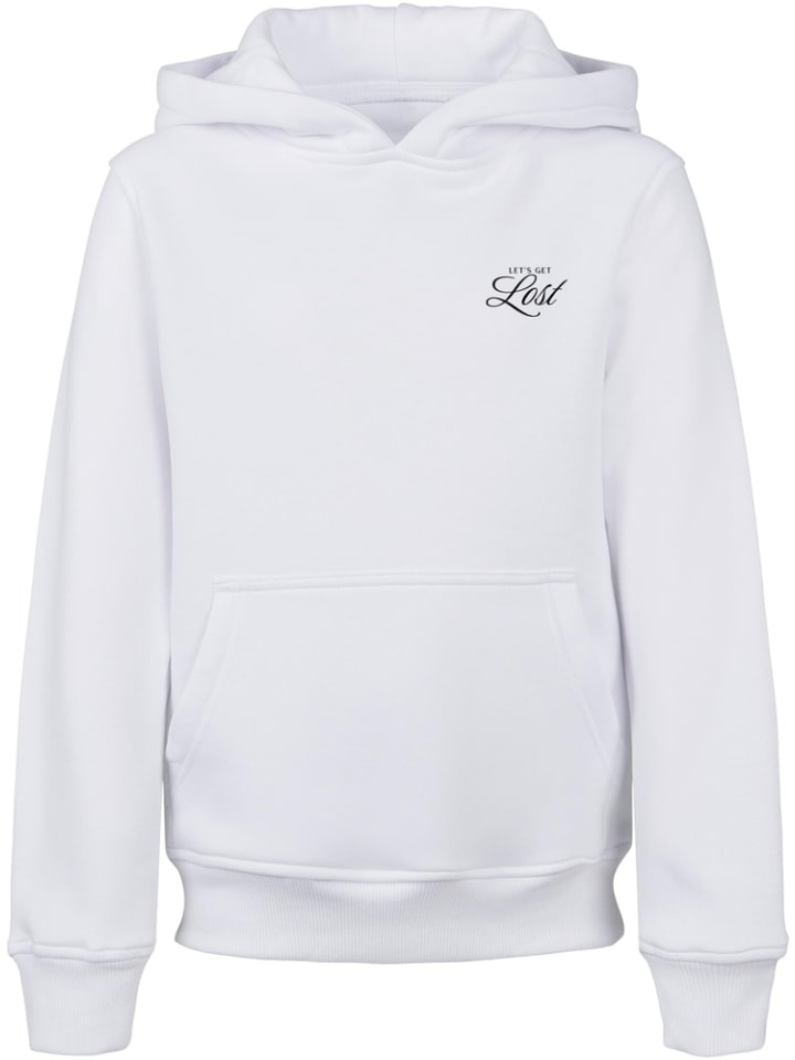 Kinder Hoodie "Lost Flowers Basic Kids Hoody" in Weiß