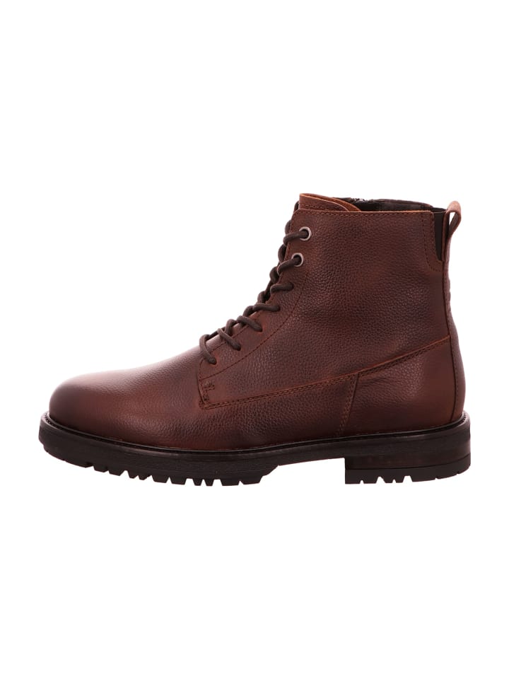 Schnürstiefeletten in Braun