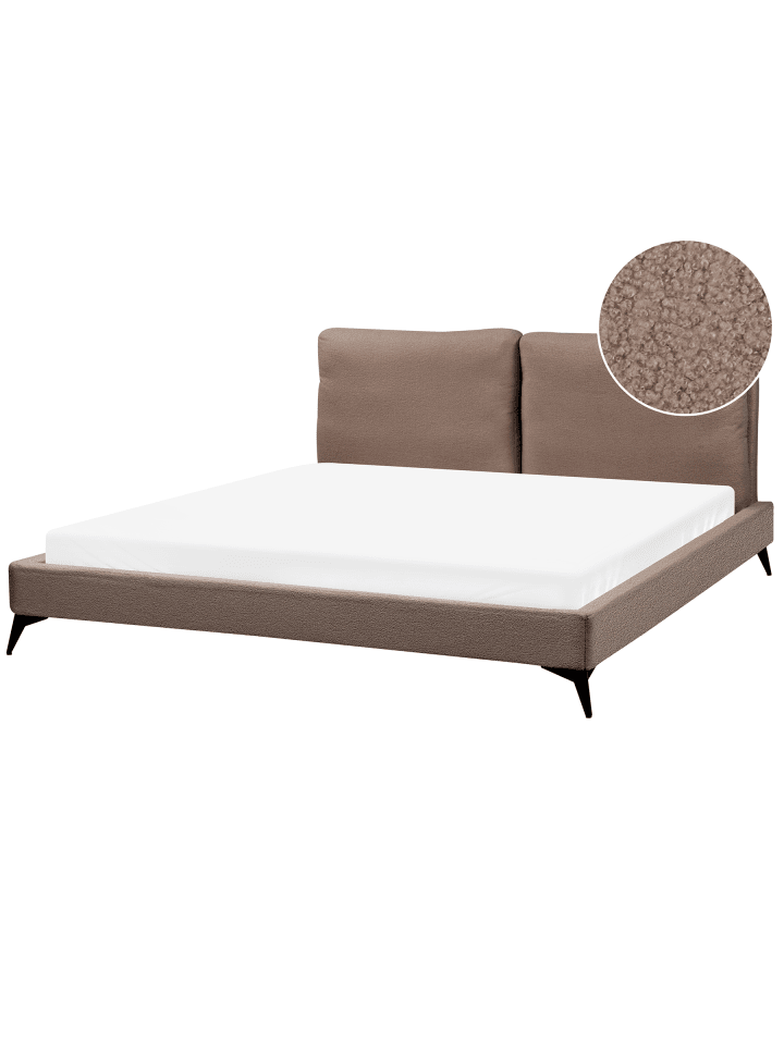 2-tlg Doppelbett MELLE in Braun/Schwarz