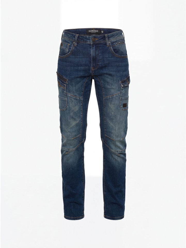 RegulÃ¤re denim jeans schnitte in blau