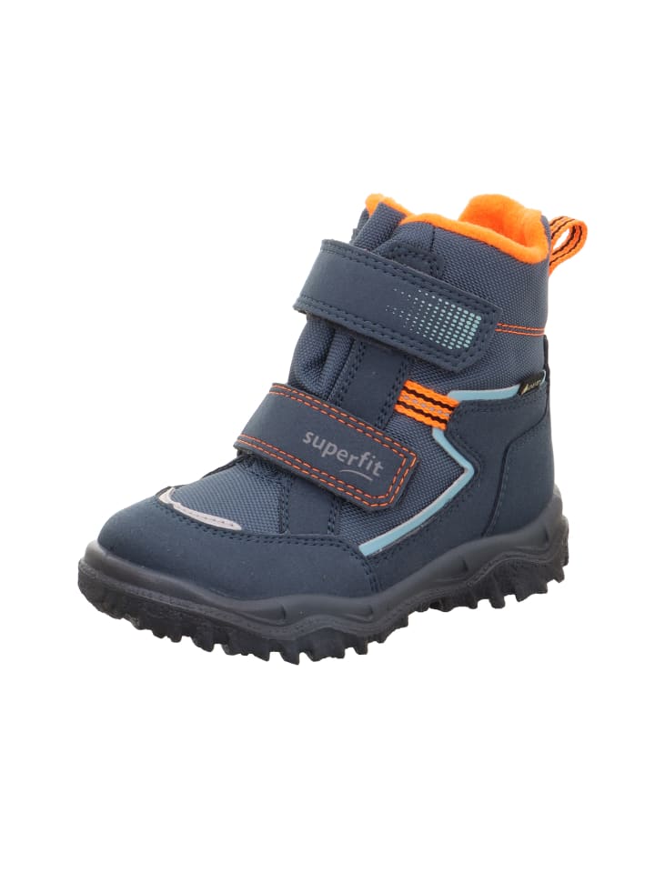 Winterstiefel HUSKY in Blau/Orange