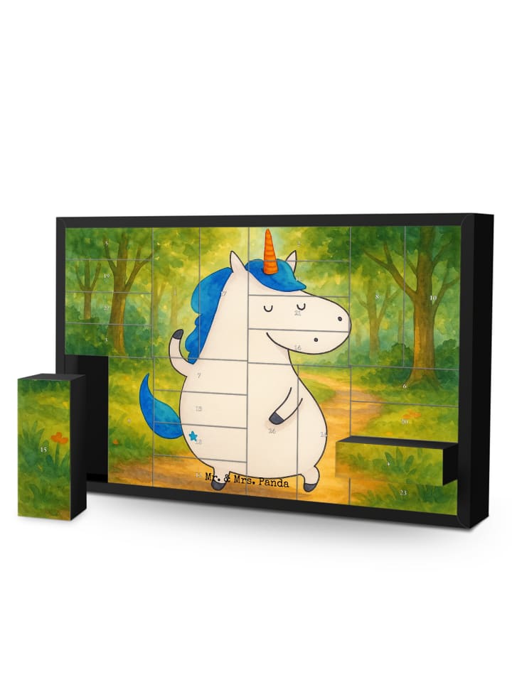 Befüllbarer Adventskalender Einhorn Mann Design... in Weiß