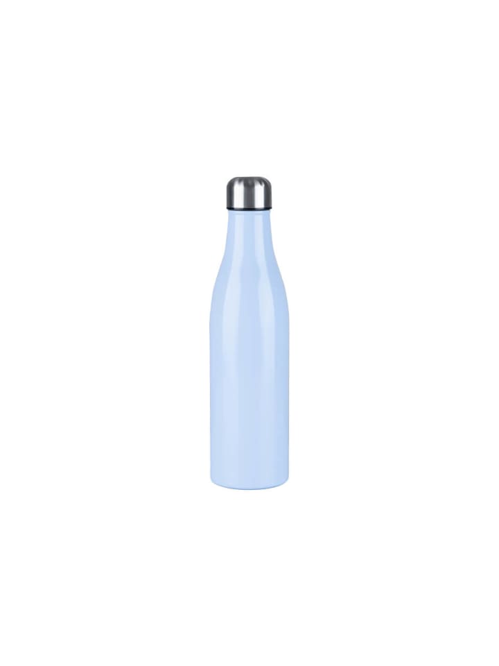 Isolier Trinkflasche Edelstahl beschichtet in Hellblau