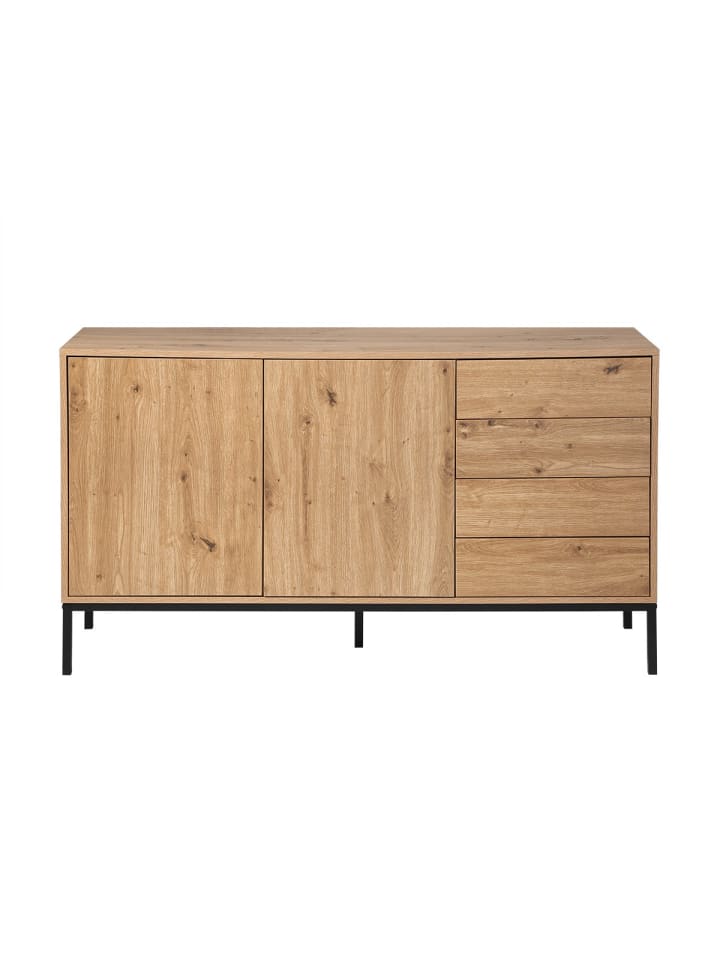 Sideboard LENNY in Helles - (W)140 x (H)80 x (L)40 cm