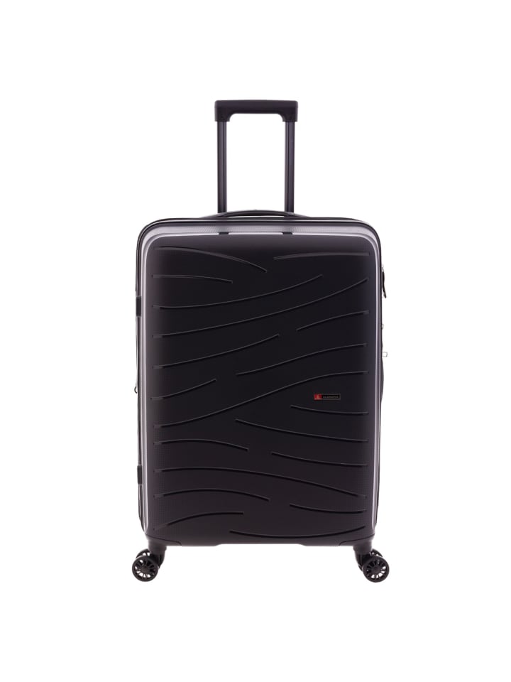 1700 4 Rollen Trolley 68 cm mit Dehnfalte black