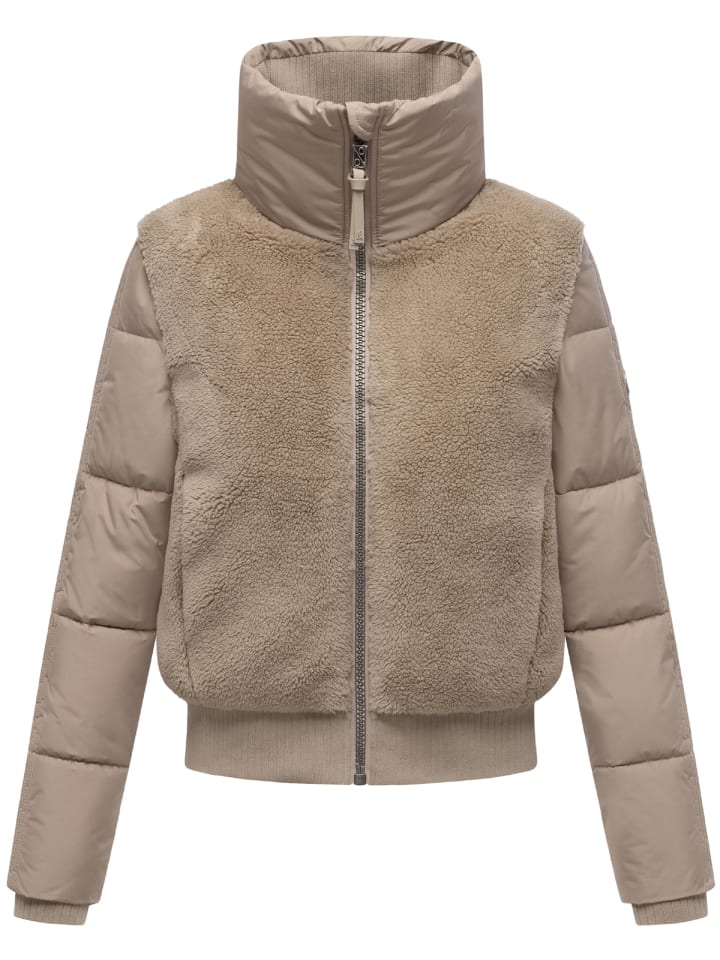 Fleecejacke Teddyzone 14 in Light Taupe
