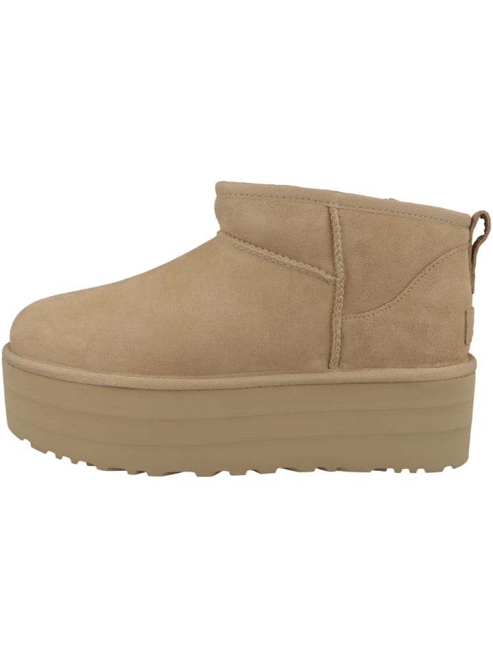 Boots Classic Ultra Mini Platform in beige