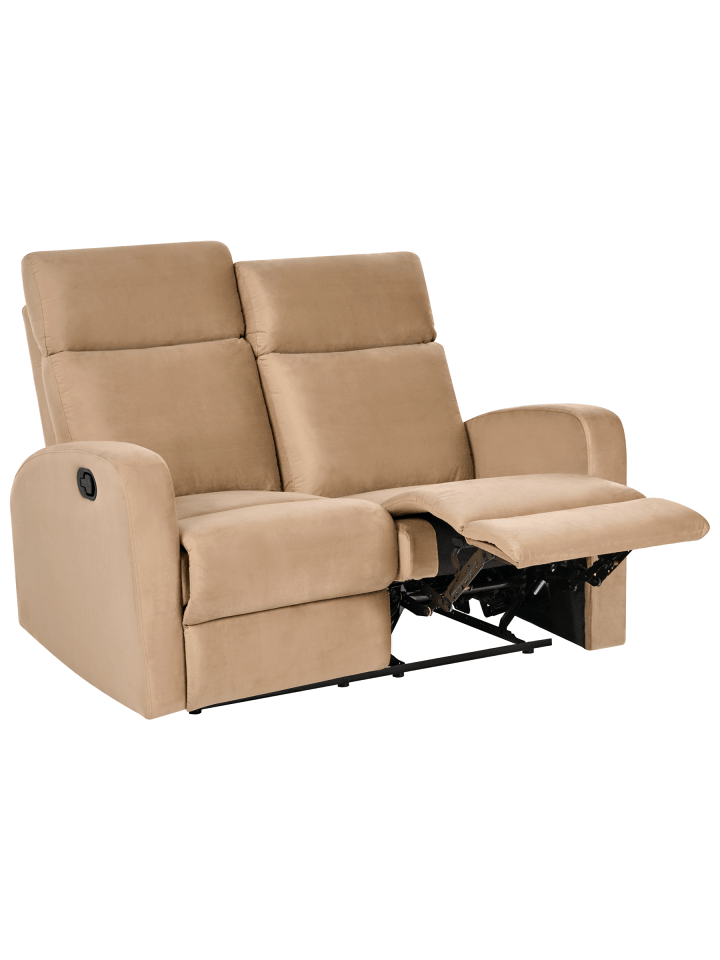2-Sitzer Sofa VERDAL in Braun - (W) 133 x (H) 100 x (L) 73 cm
