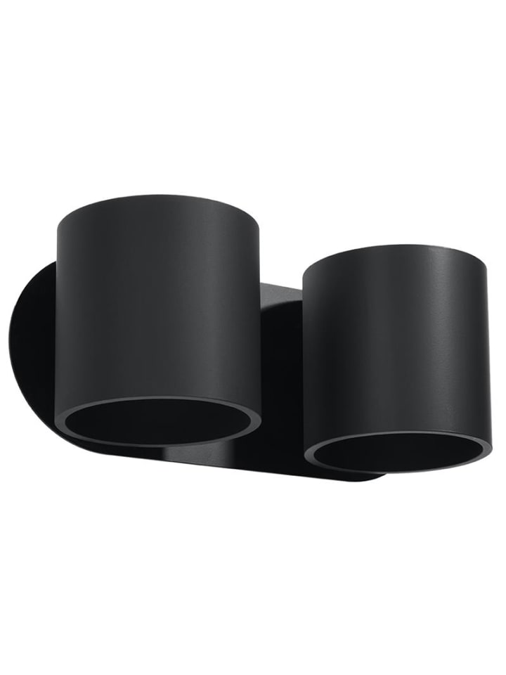 Wandleuchte RODA 2 in Schwarz (H)10cm (L)26cm