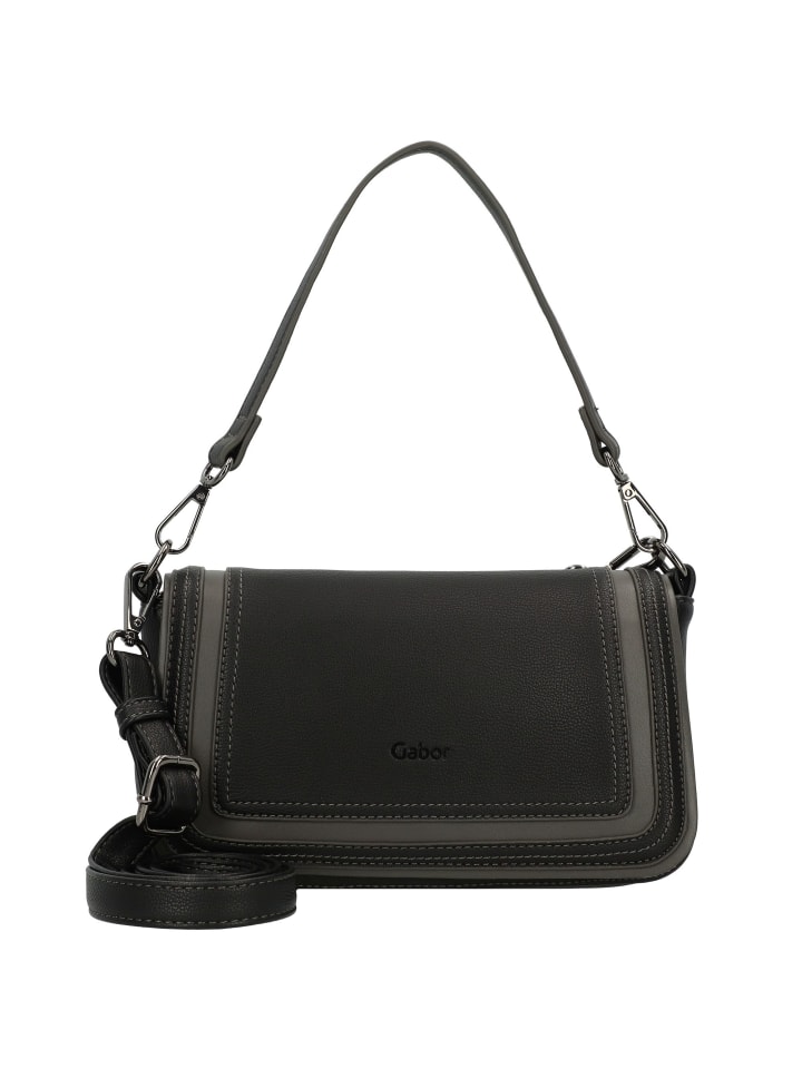 Amina Schultertasche 23 cm black