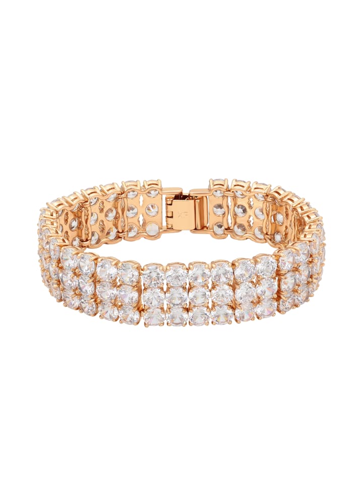 Women Bracelet in Rose Gold White