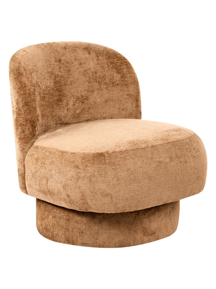 Sessel AYLO in Braun - (W) 60 x (H) 65 x (L) 70 cm
