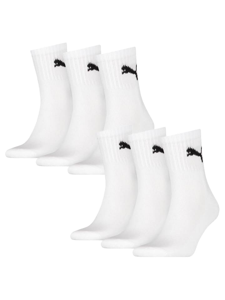 Socken 6 Paar Puma Short Crew in 300 - white