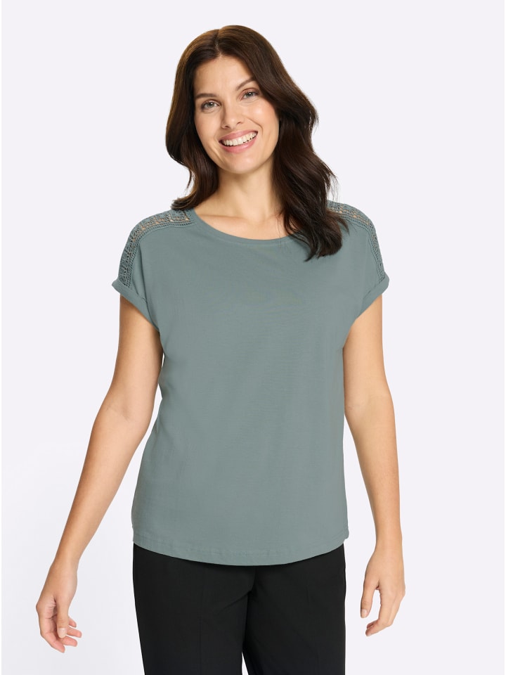 Rundhals-Shirt in jade