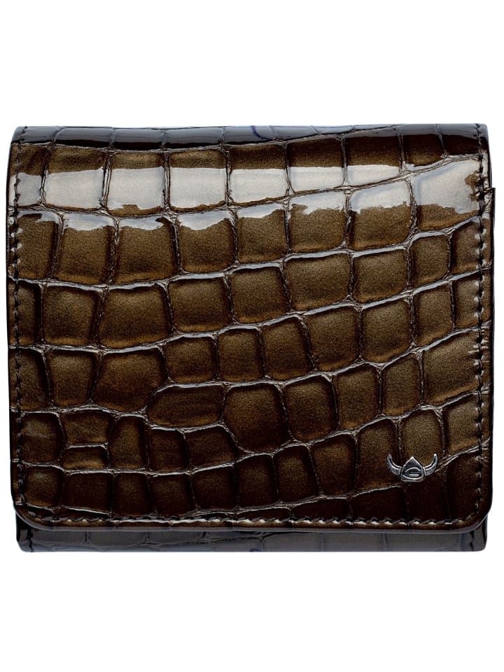 Cayenne Geldbörse RFID Schutz Leder 10 cm toffee