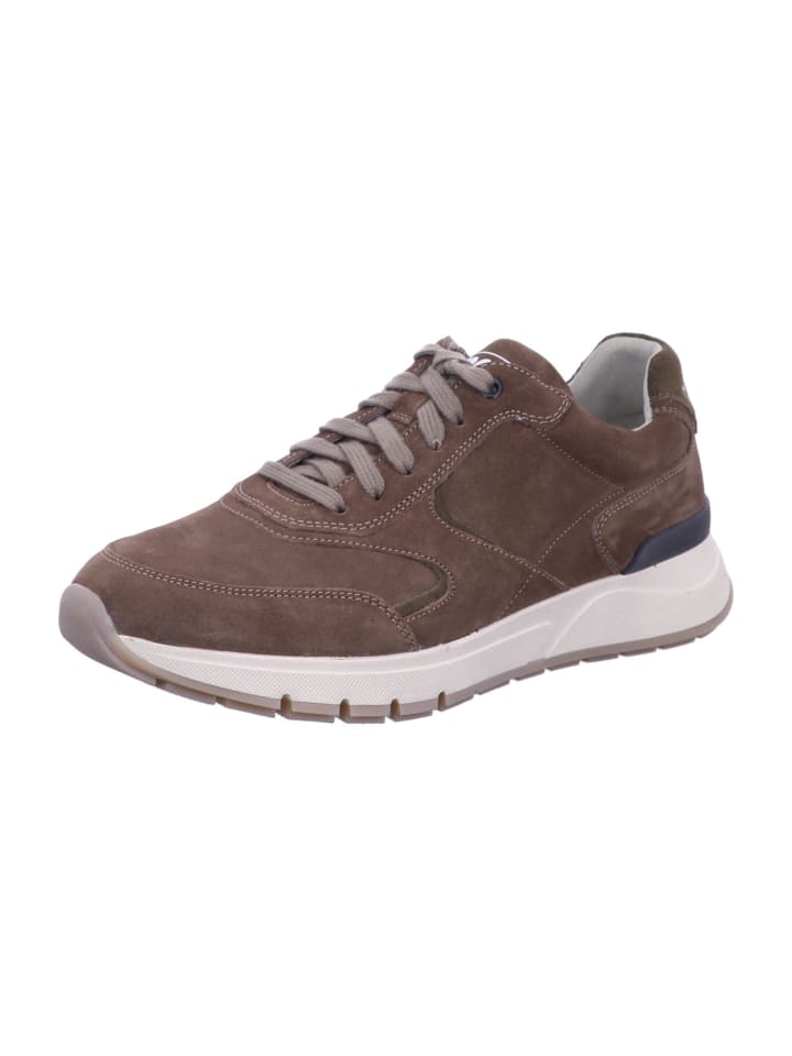 Sportlicher Schnürschuh in beige