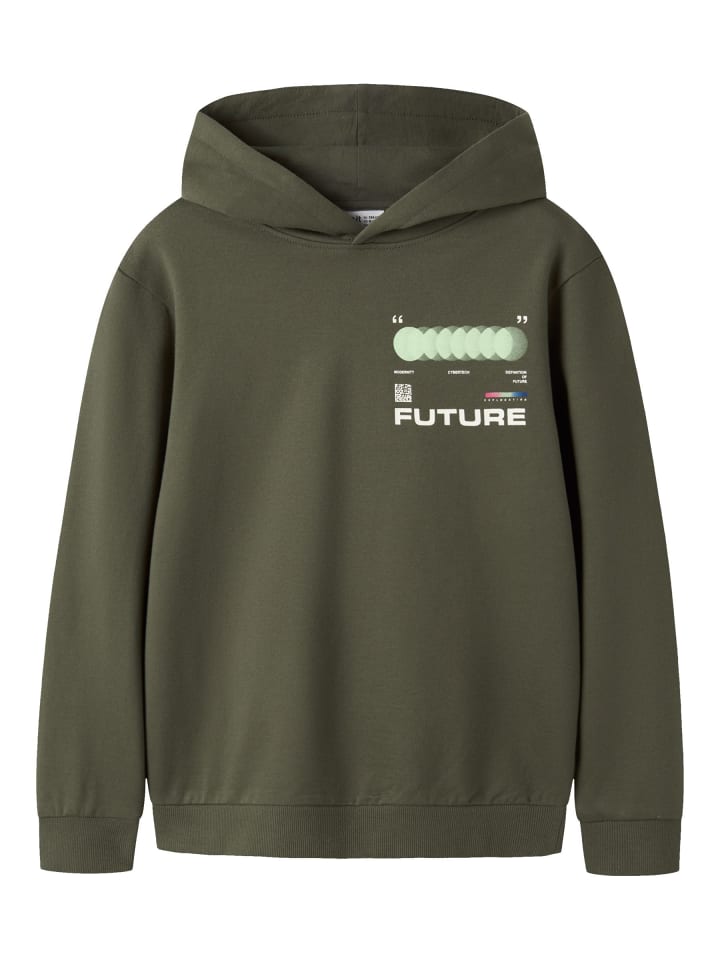 Hoodie in Olive Night1