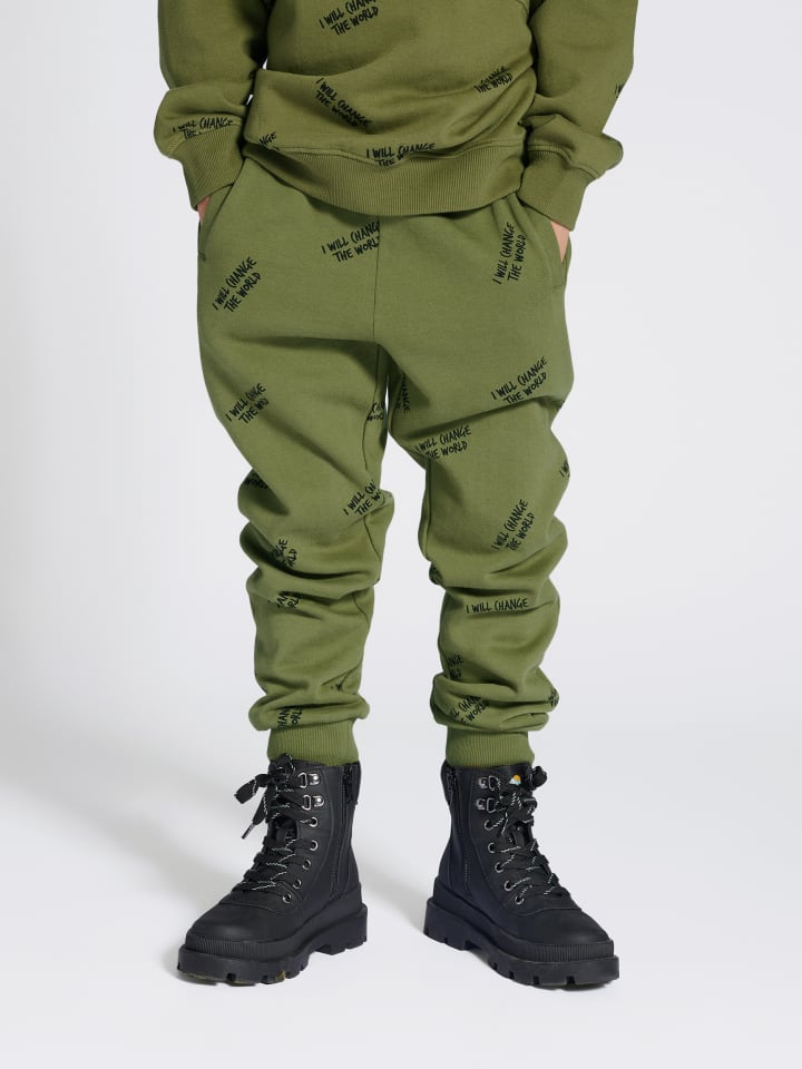 Verstellbare Taille Hose Stsmilos Kinder in OLIVE BRANCH
