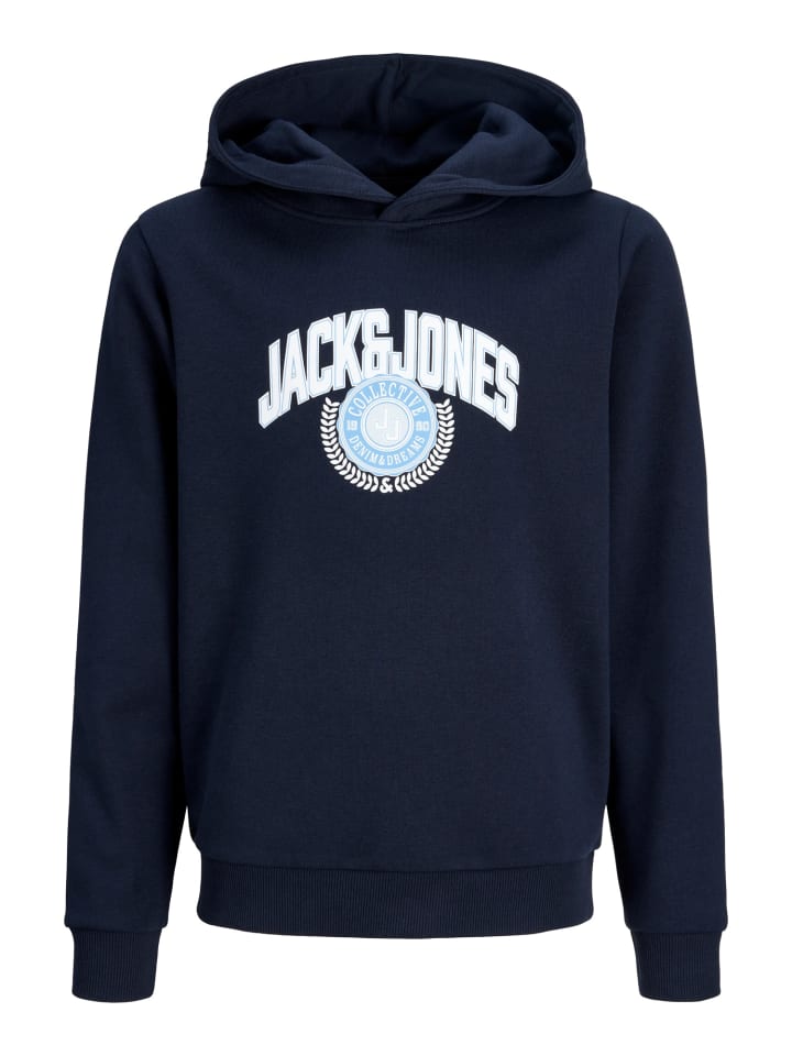 Hoodie Kapuzenpullover Logo-Print Jjcollegey in sky captain