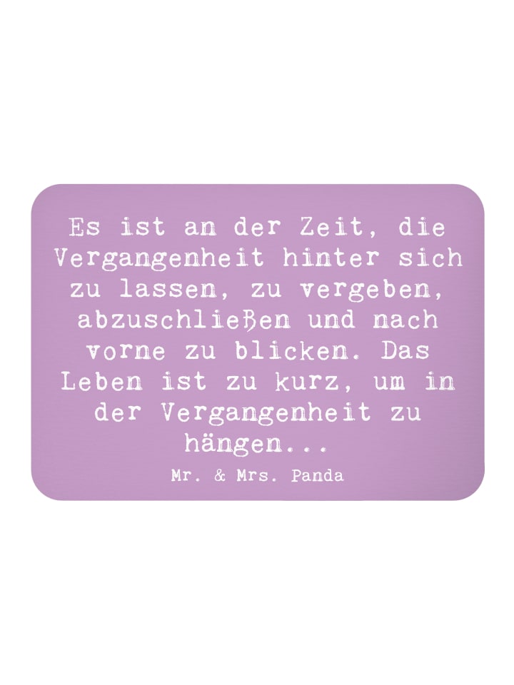 Kühlschrankmagnet Spruch Vergebung und Zukunft ... in Lavendeltraum