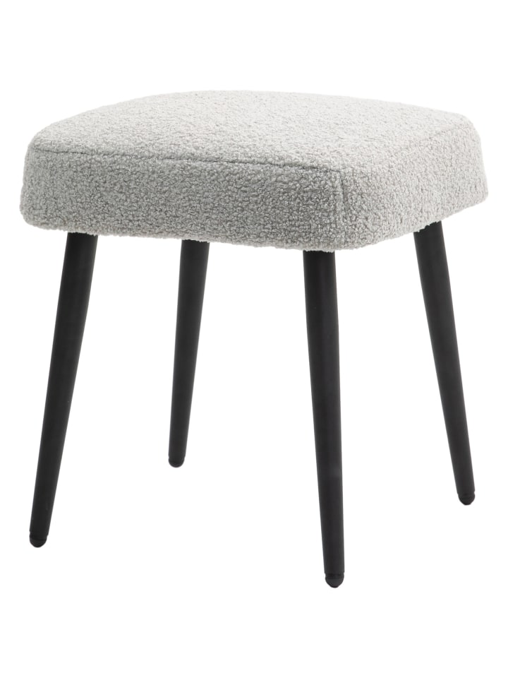 Fußhocker in Hellgrau 42L x 42B x 44H cm