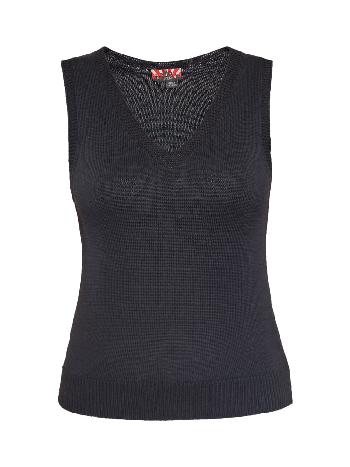 Damen Pullunder in Schwarz