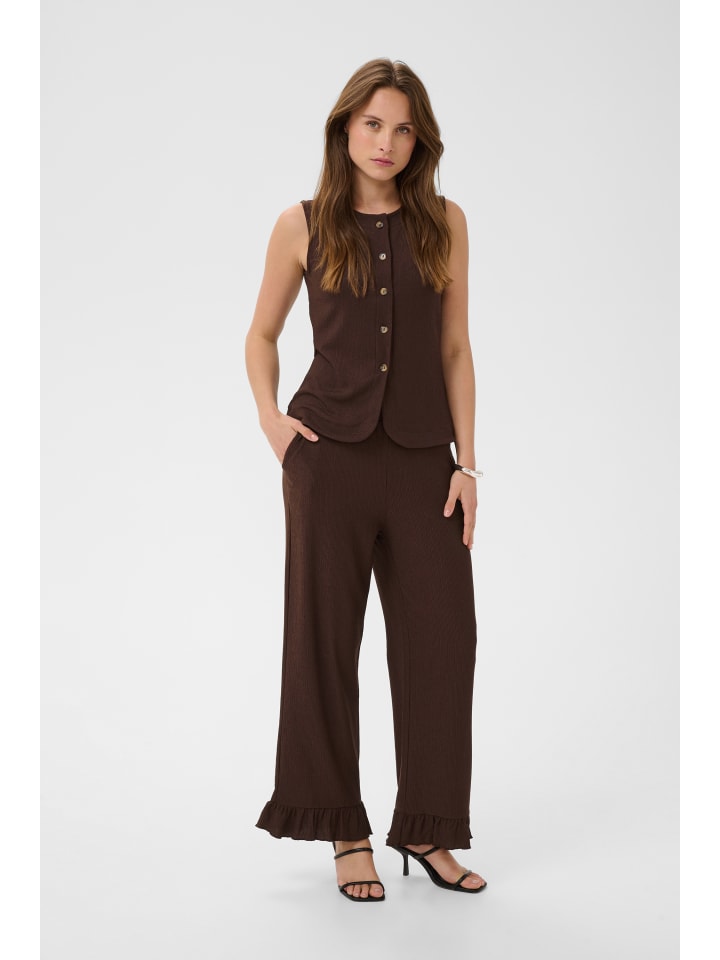 Ärmellose Bluse KAkristina Tight fit in Coffee Bean