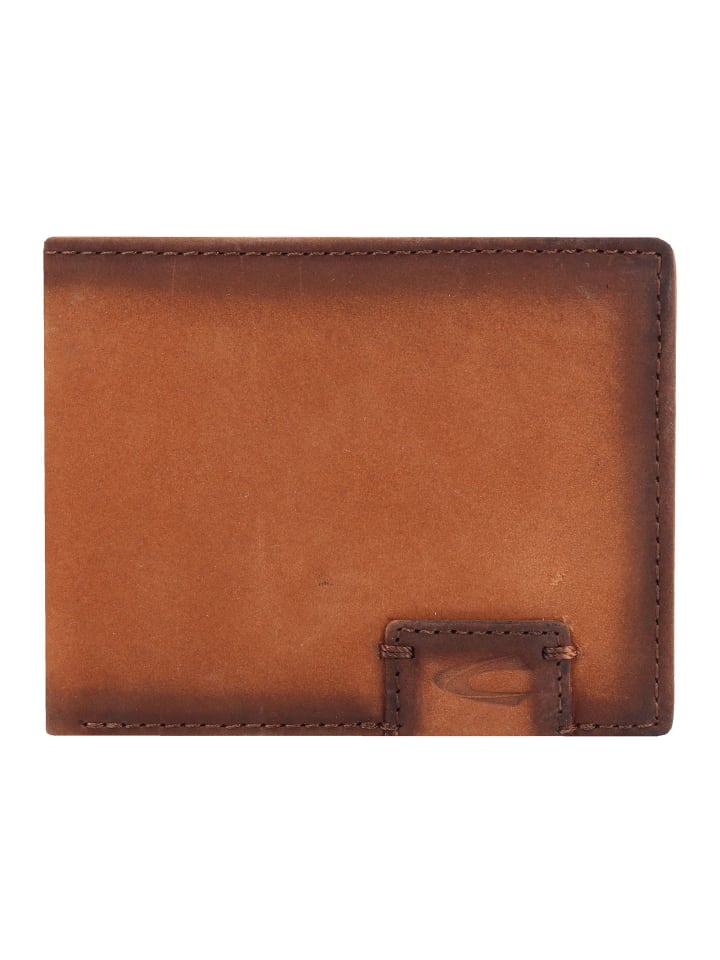 Dallas Geldbörse RFID Schutz Leder 11 cm cognac
