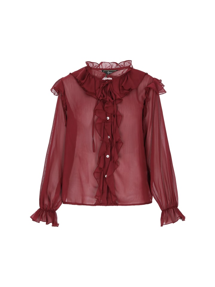 Women Blouse in burgundy