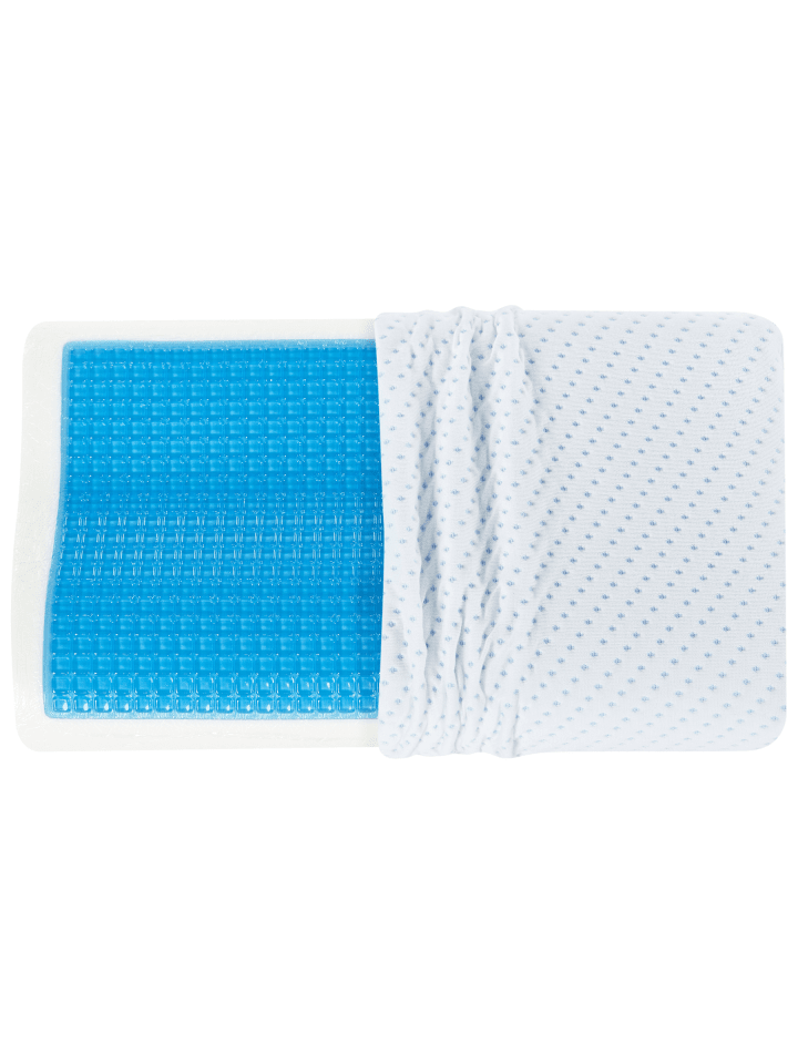 Memory Foam Kissen KANGTO in Weiß/Blau - (W) 50 x (H) 10 x (L) 30 cm