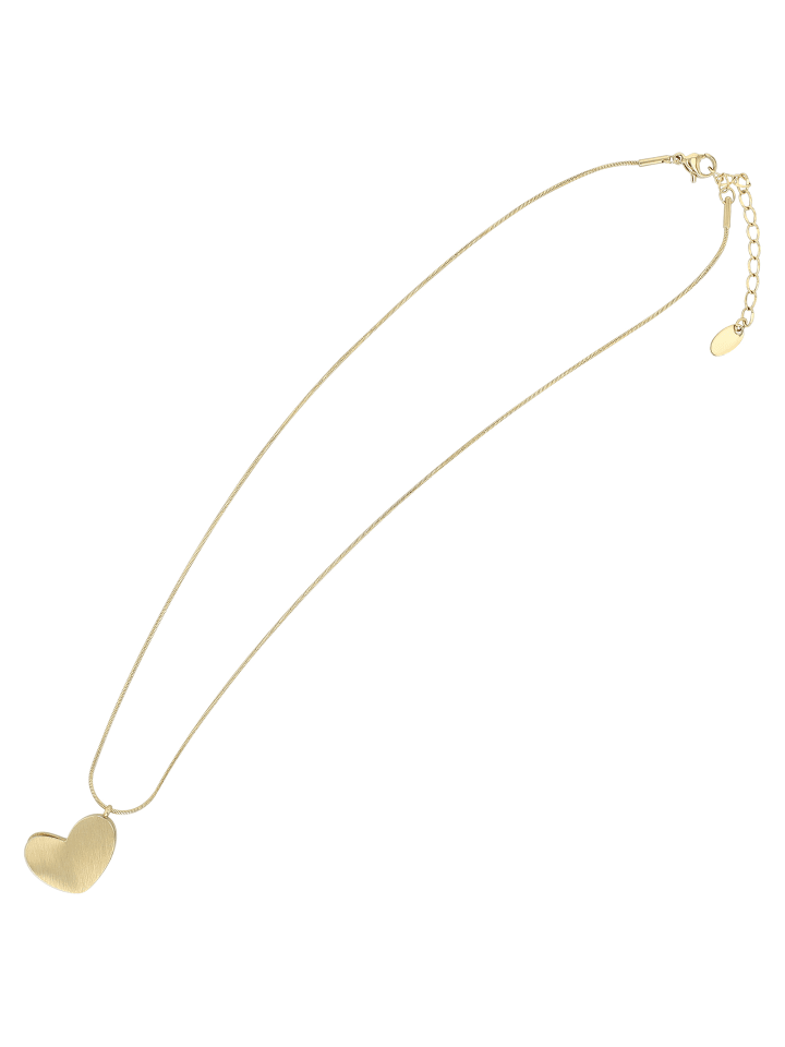 Damen Halskette mit Anhänger – Herz aus Edelstahl in gold