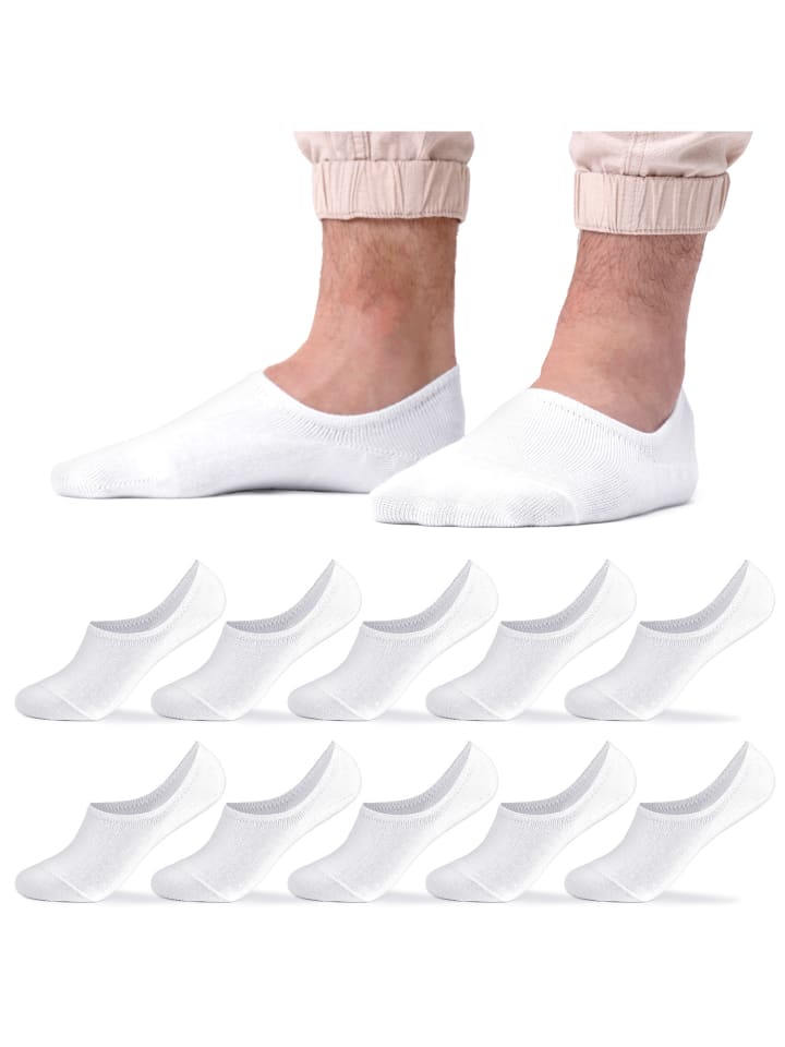 10er Pack Füsslinge Strolch in Weiß