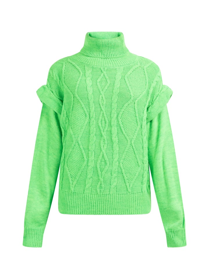 Damen Strick Pullover in GRÜN