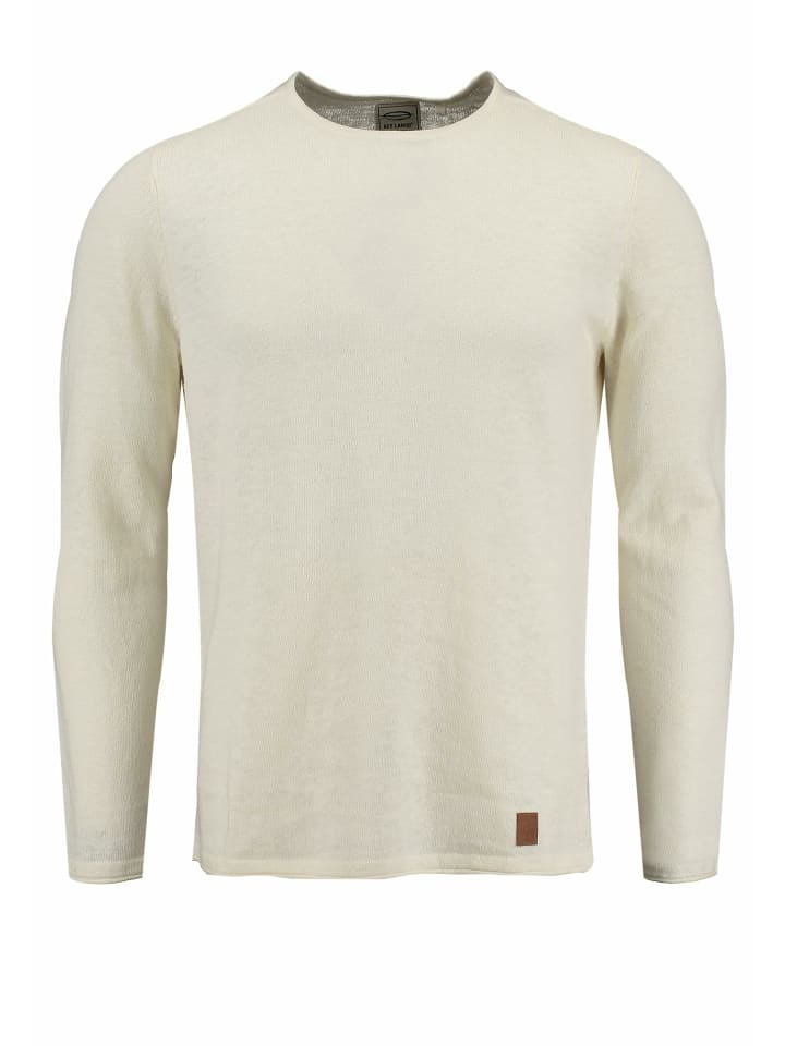 Rundhals Langarmshirt für Herren in beige