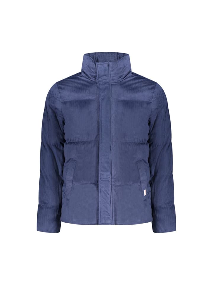 Blau Polyester Herren Jacke