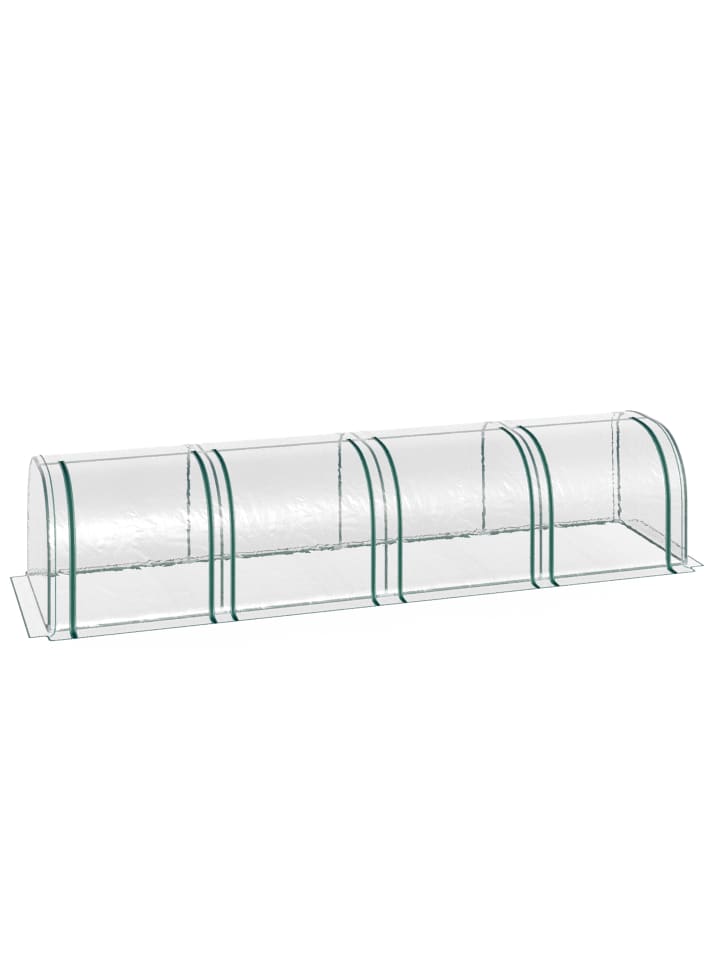 Gewächshaus in Transparent 350L x 100B x 80H cm