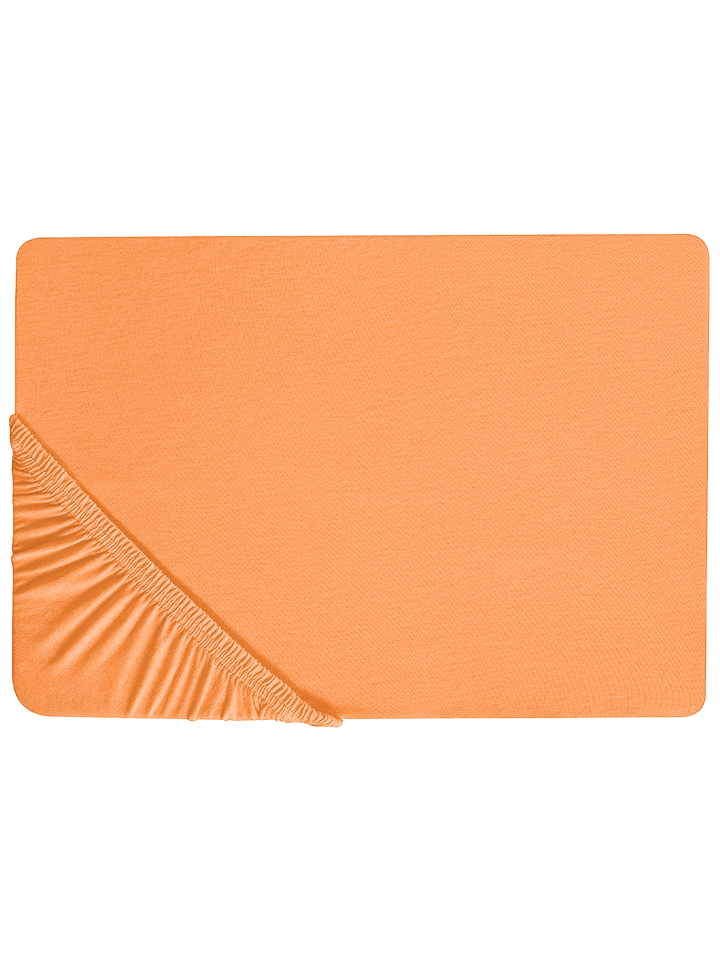 Bettlaken JANBU in Orange - (W) 90 x (H) 30 x (L) 200 cm