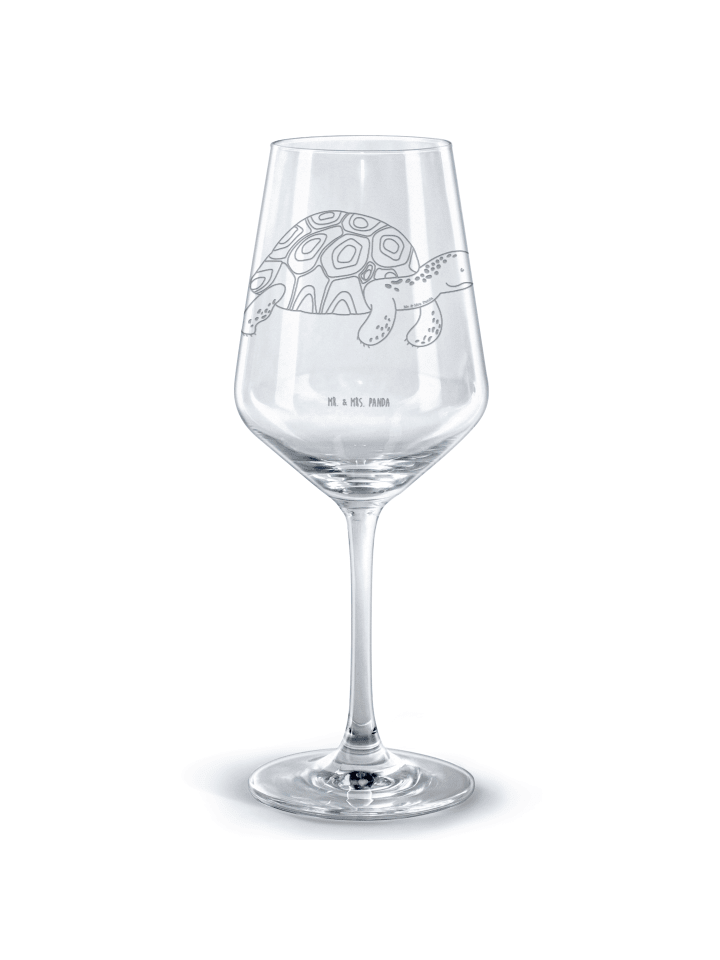 Glas mit Gravur Schildkröte MHerzieren ohne Sp... in Transparent