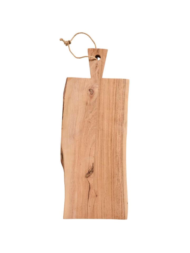XL Schneidebrett UNIKA Akazienholz mit Juteseil 60x20 cm