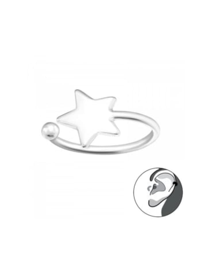 EAR CUFF I Stern in 925 Sterling Silber in silber