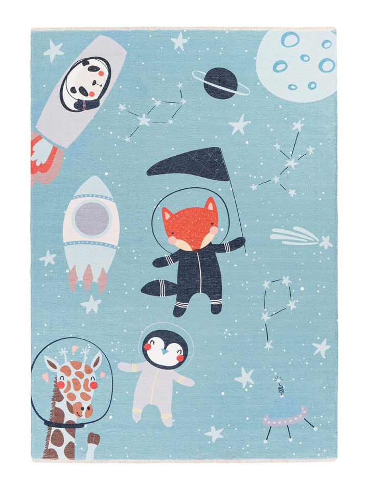 Kinderteppich – Kurzflorteppich Joanna 610 115 x 170 cm in spaceblau