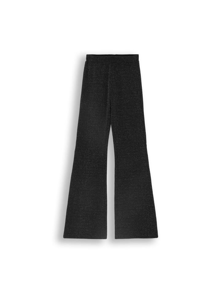 Leggings mit langem Hosenbein in schwarz