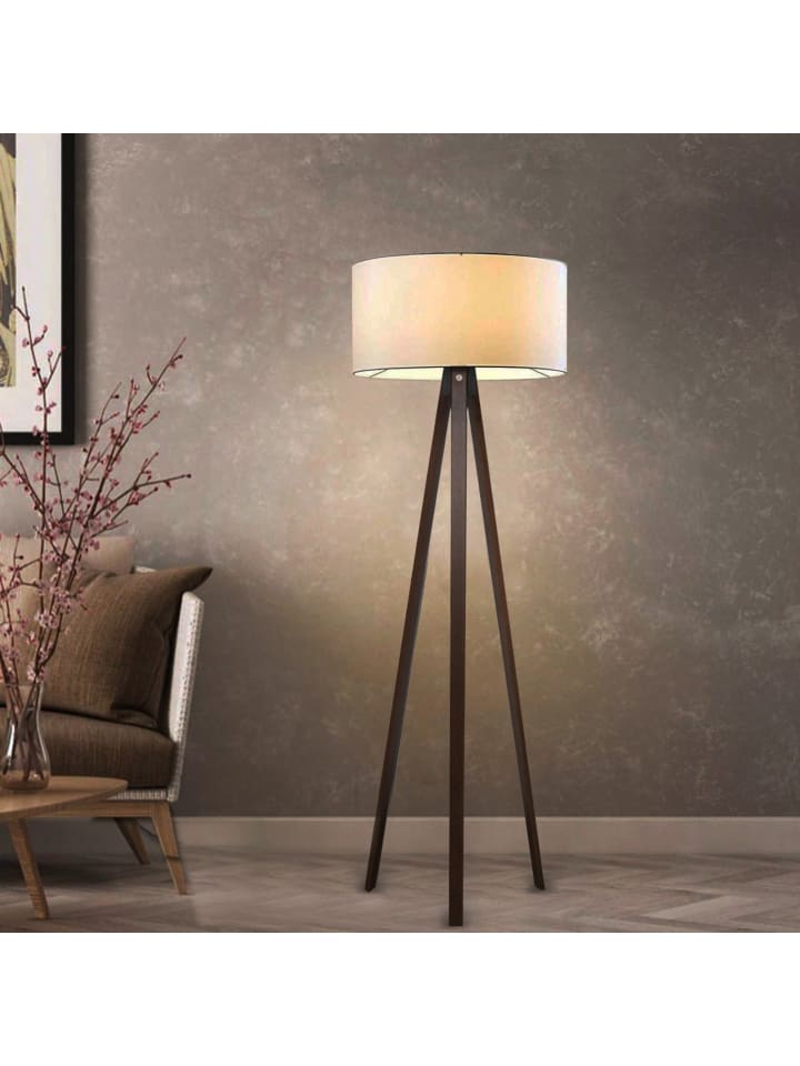 Stehleuchte Newport in Creme (H)140cm (D)38cm